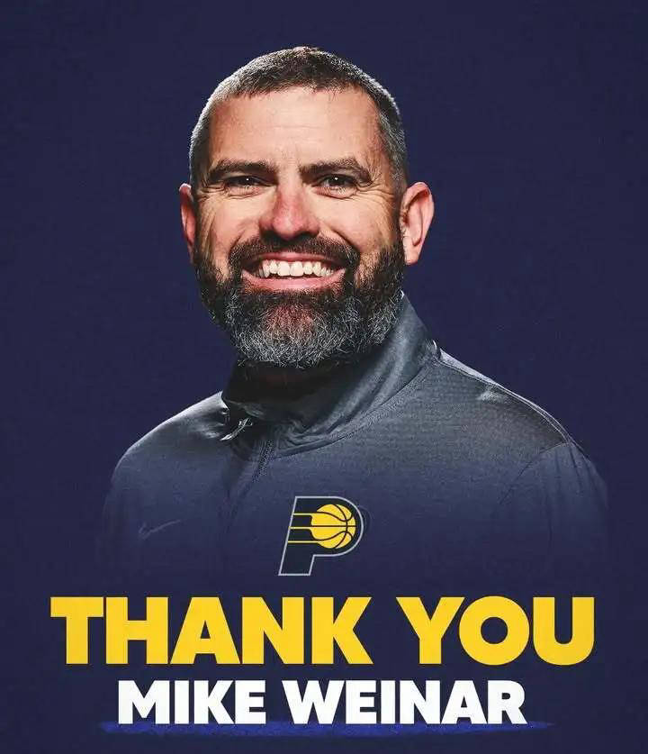 步行者宣布助教韦纳尔离队，被誉为球队进攻技战术核心